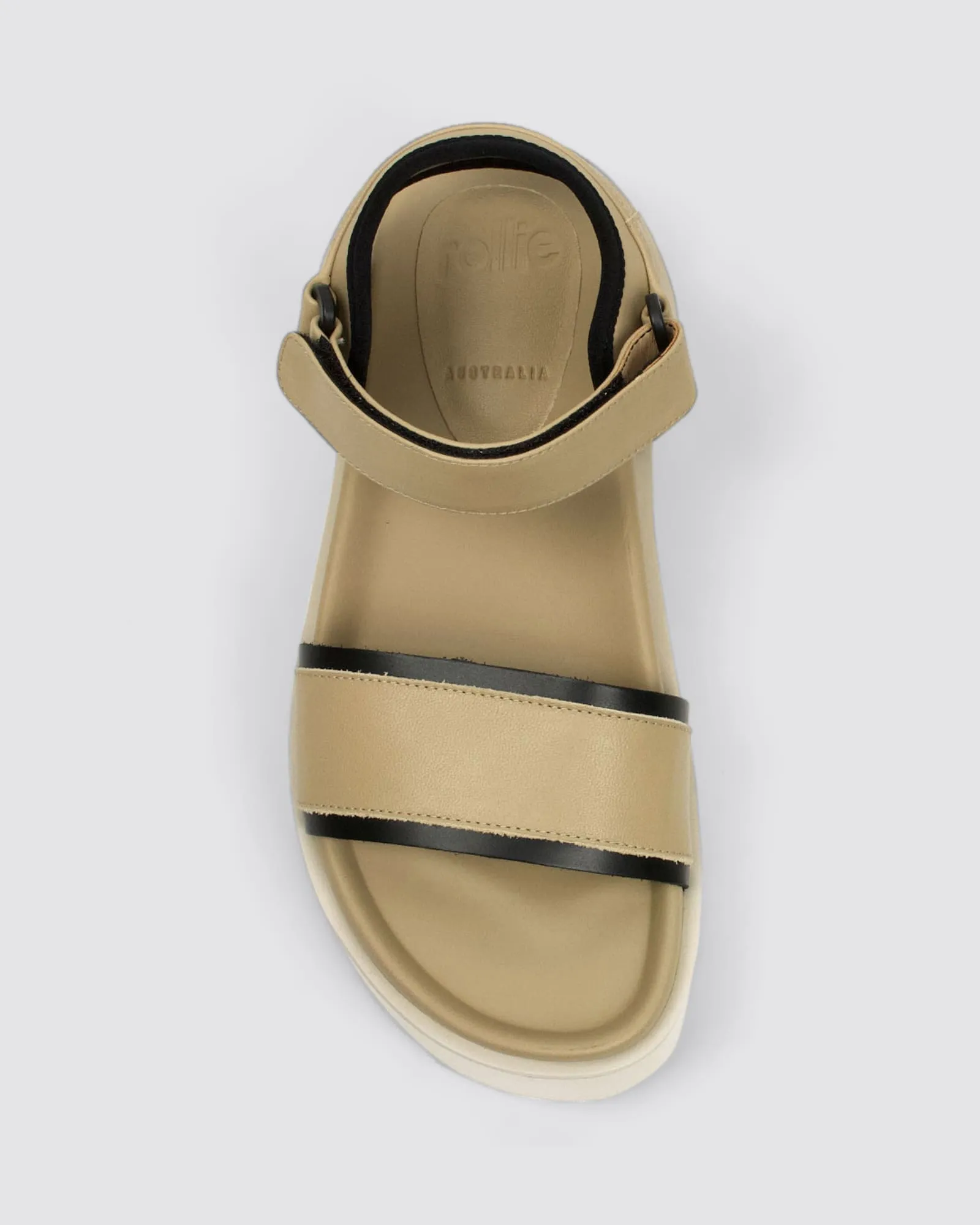 ACE SANDAL LATTE/BLACK