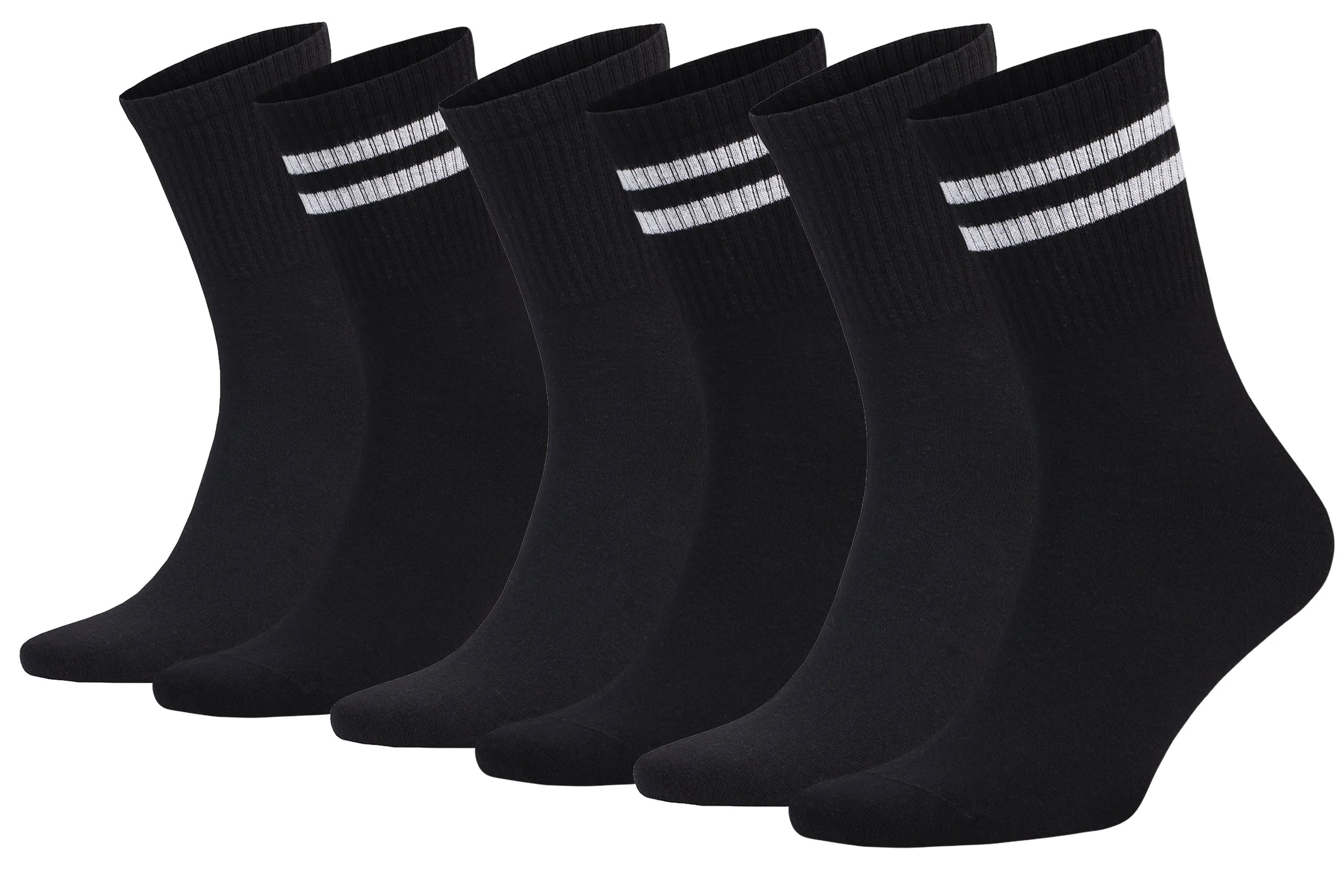 Athletic Sport Crew Running Socks Shoe Size 5 to 10 6 Pairs
