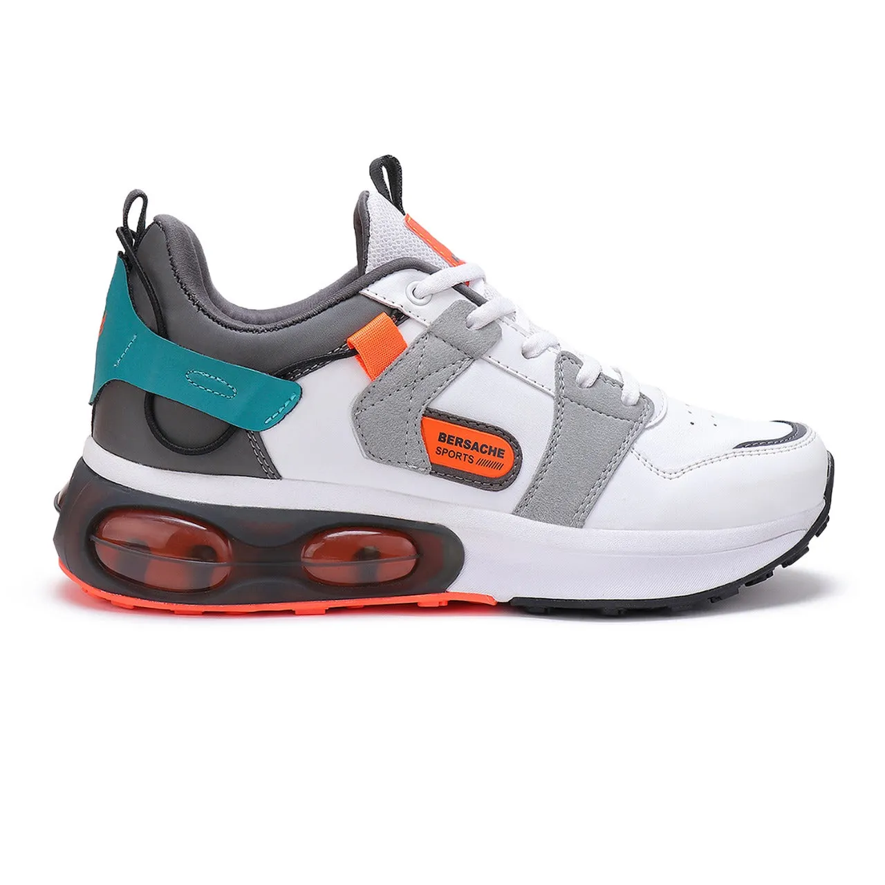 Bersache Lightweight Sports Running Shoes For Men Grey-9045
