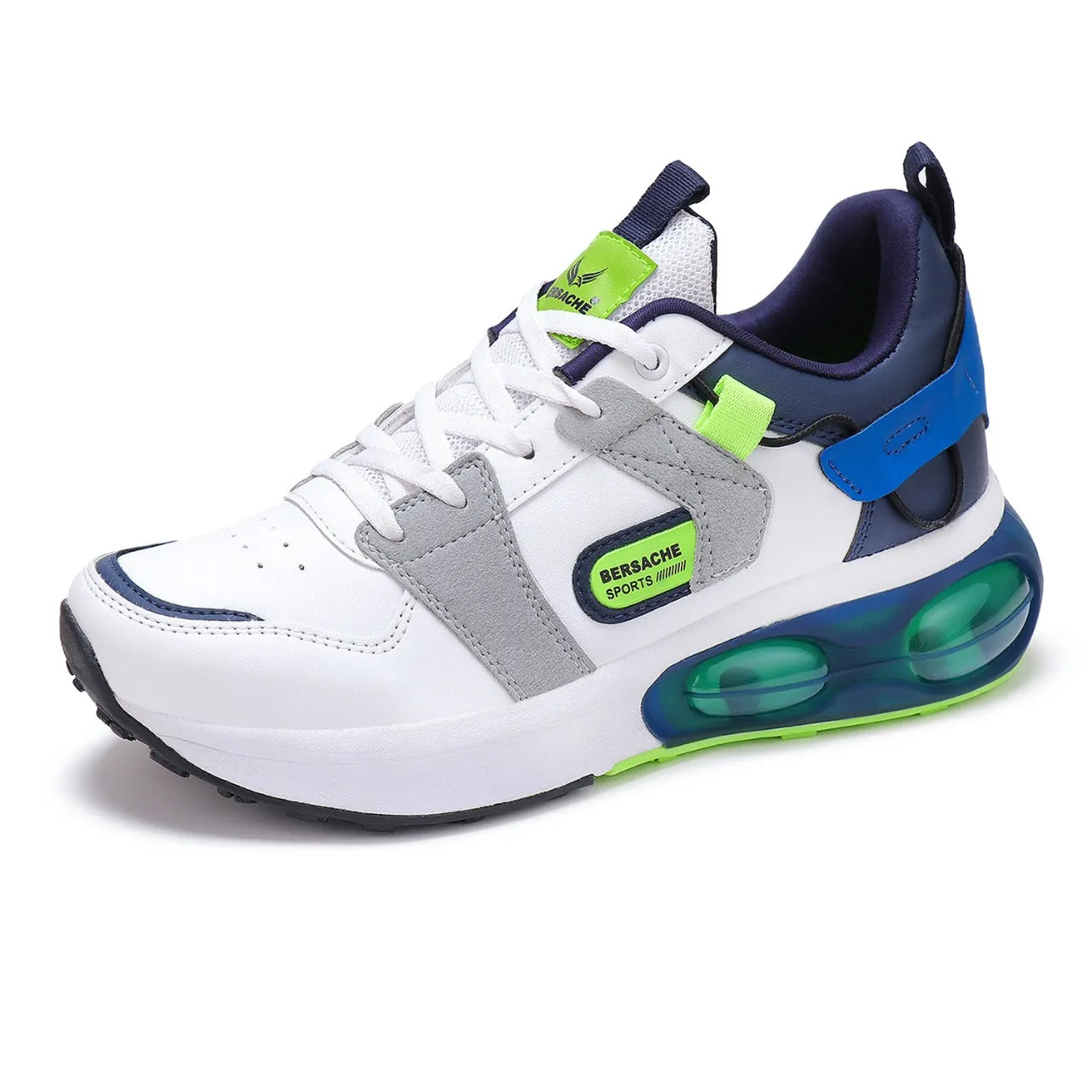 Bersache Lightweight Sports Running Shoes For Men Navy Blue-9044