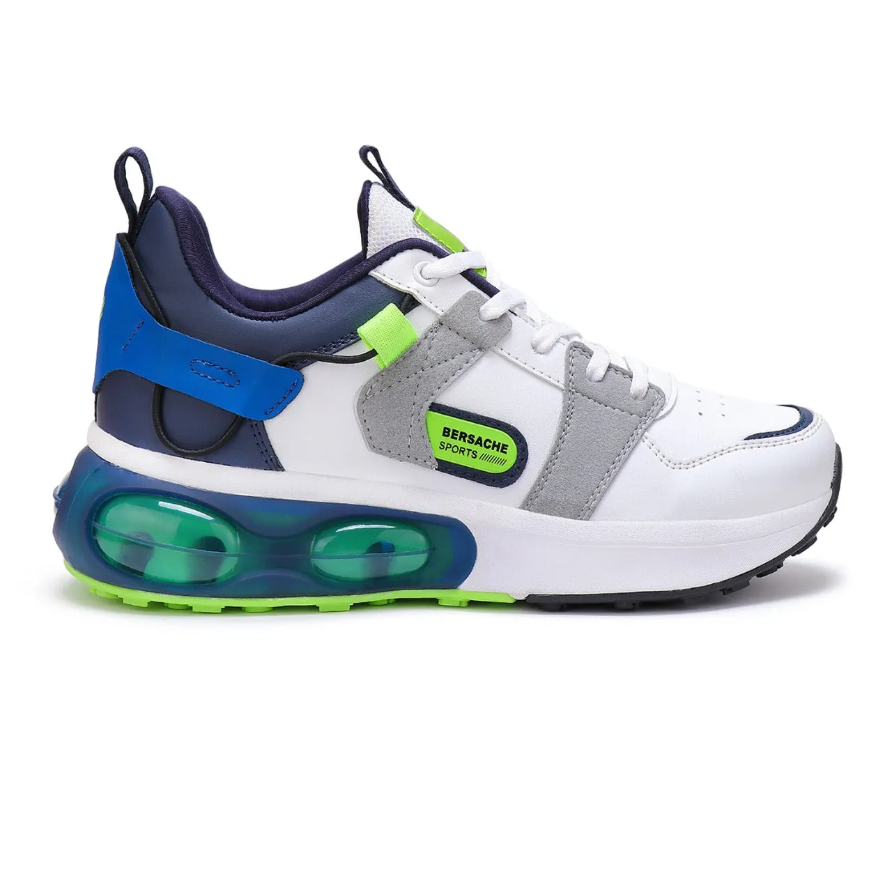 Bersache Lightweight Sports Running Shoes For Men Navy Blue-9044