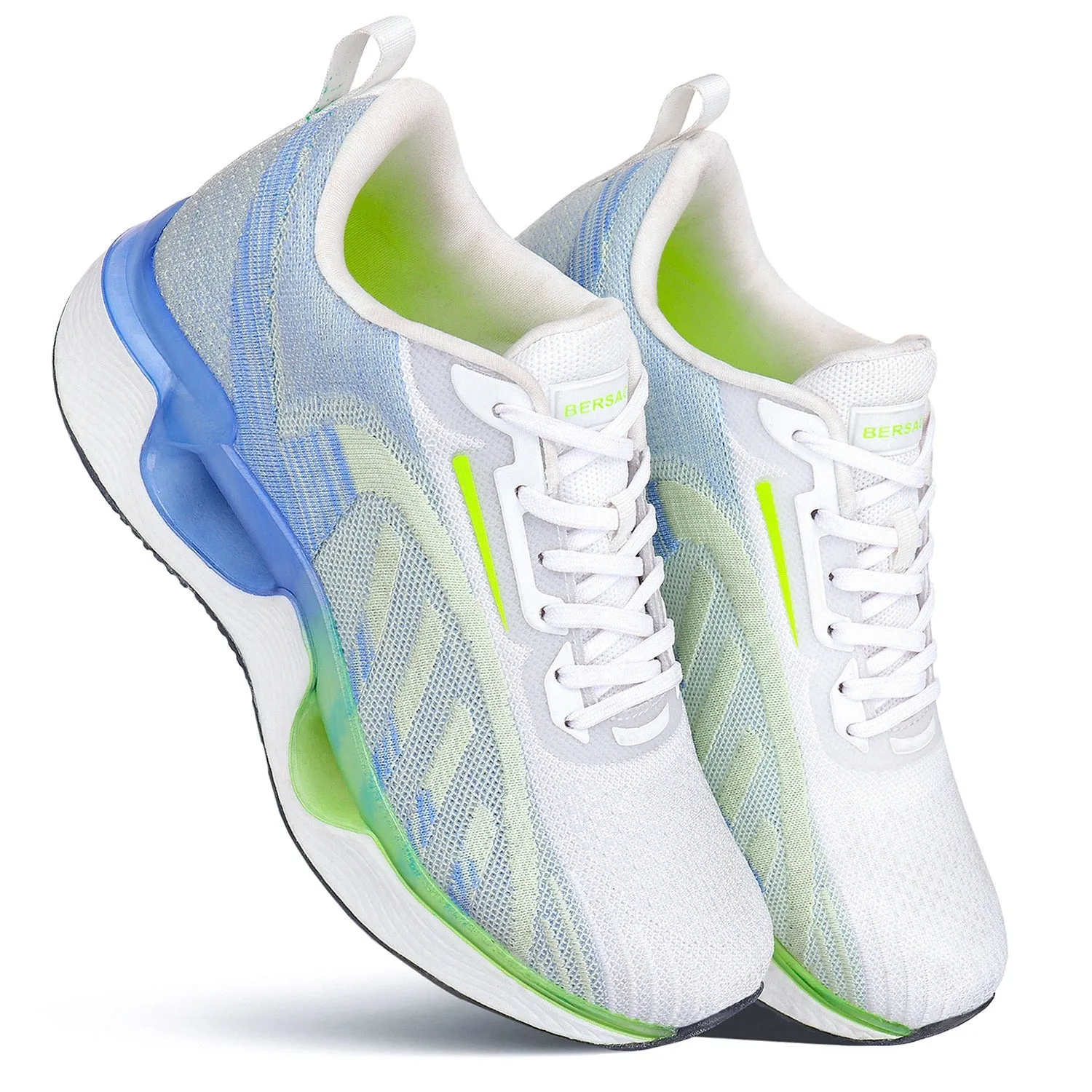 Bersache Lightweight Sports Running Shoes For Men White-9062