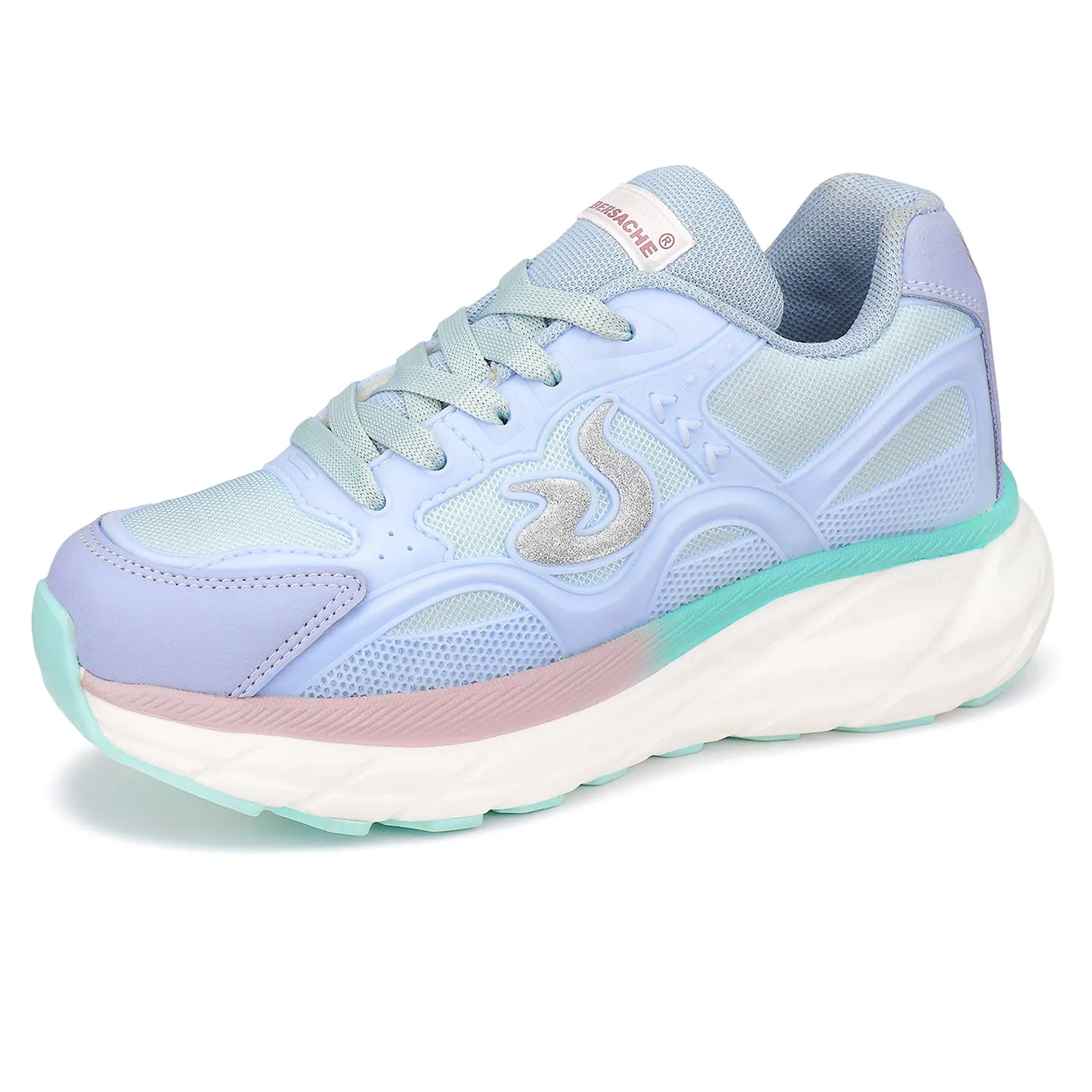 Bersache Premium Sports ,Gym, trending Stylish Running shoes for Women (9106-Blue)