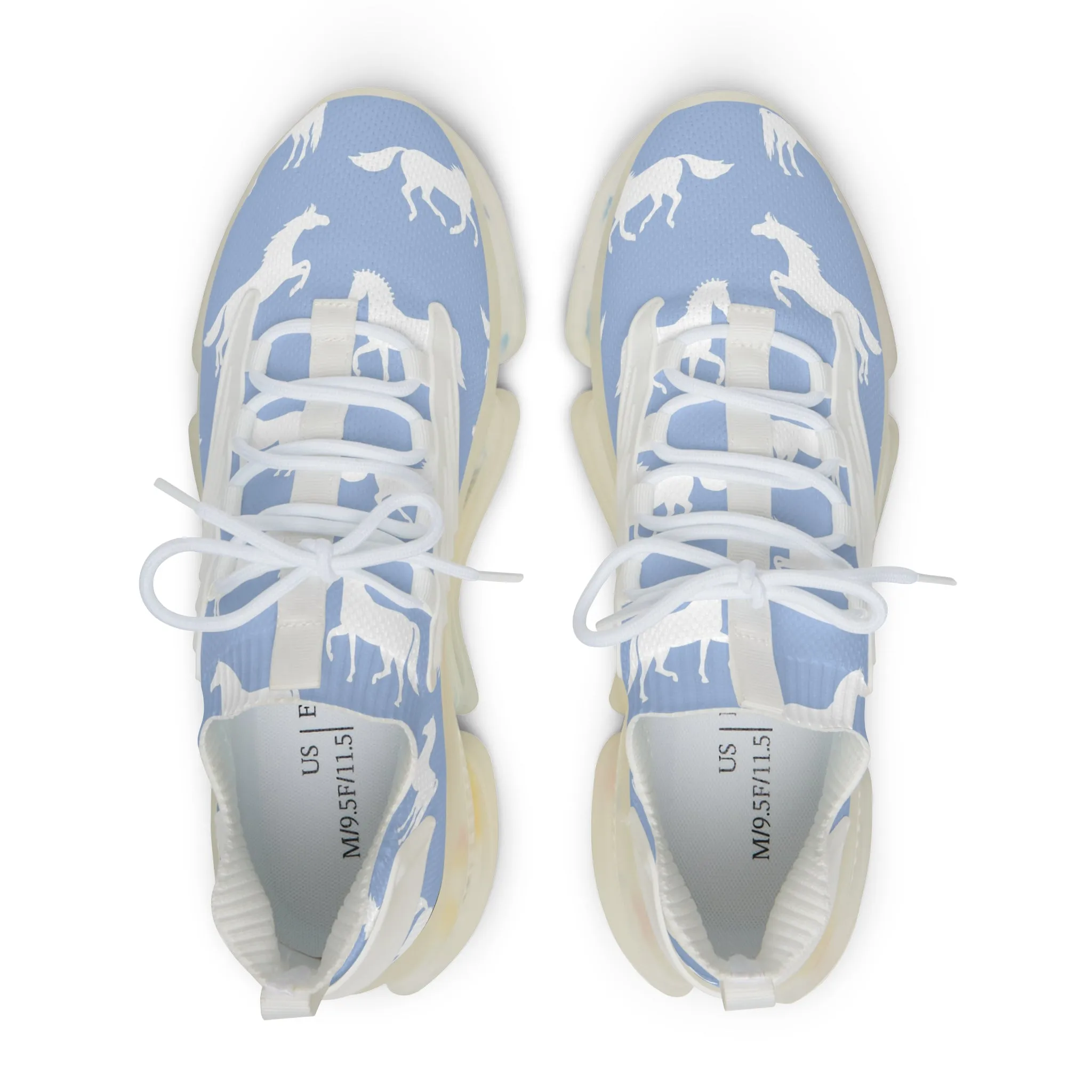 Blue Horses Men's Mesh Sneakers