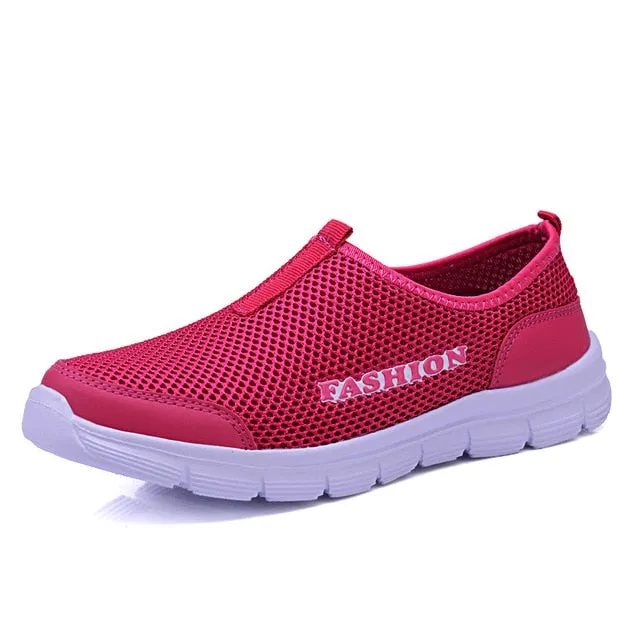 Breathable Mesh Casual Men Shoes Summer Sneakers Men Footwear Running Shoes Men's Lightweight Slip-on Sandals Zapatos De Hombre
