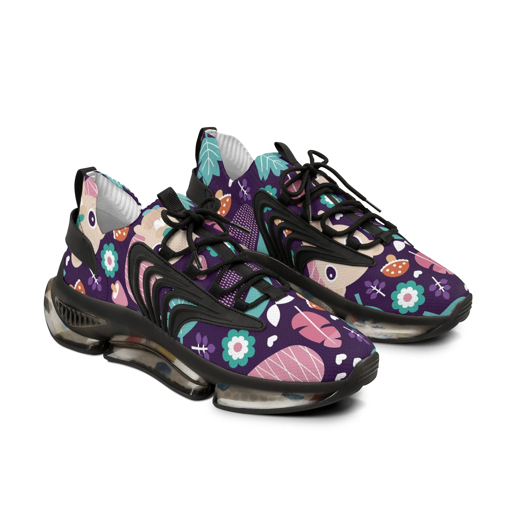 Colorful Beavers Men's Mesh Sneakers
