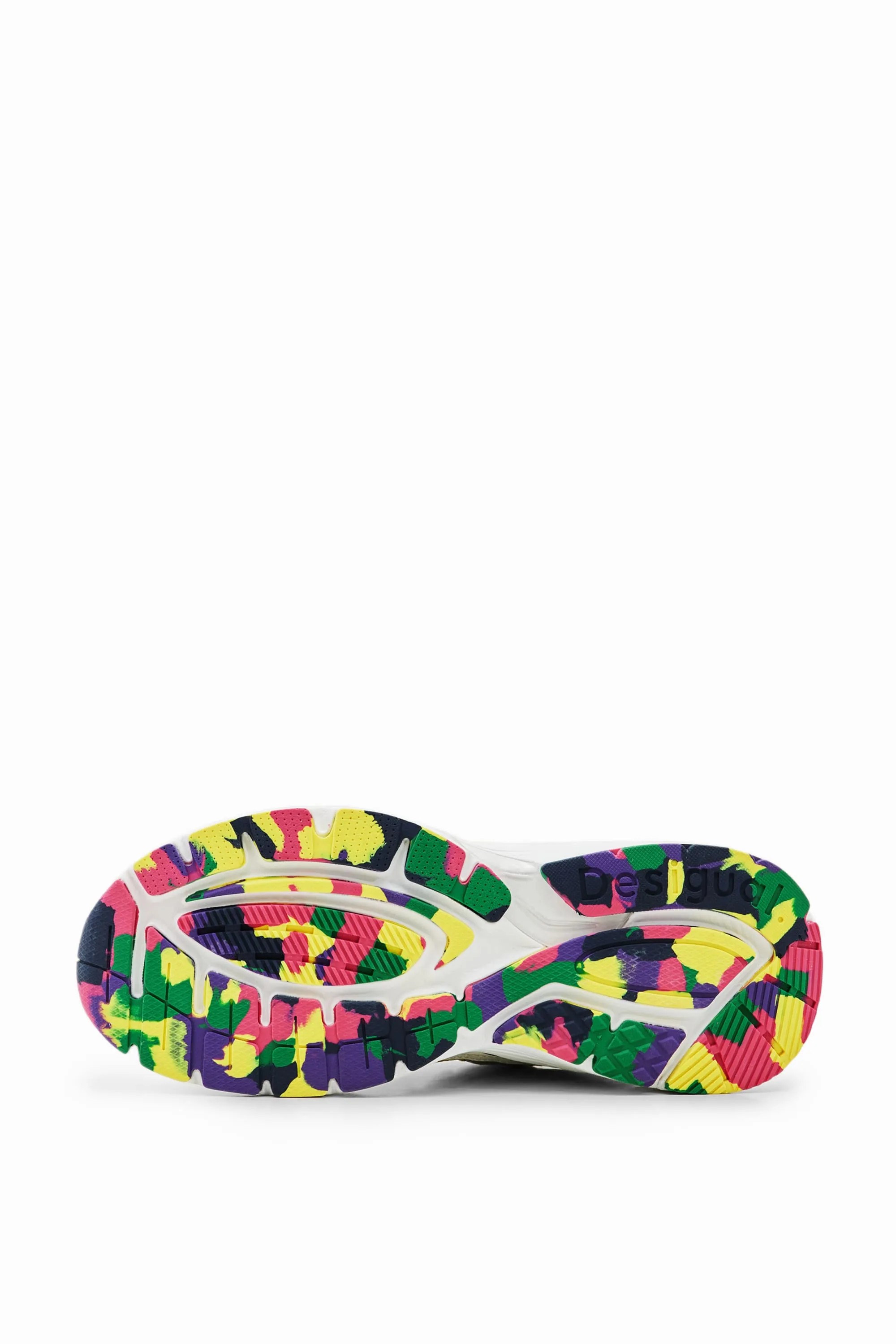 Desigual Moon Multicolour Running Sneakers with Multicoloured Sole 23WSKP07