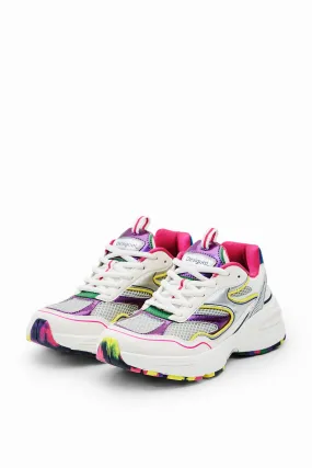 Desigual Moon Multicolour Running Sneakers with Multicoloured Sole 23WSKP07