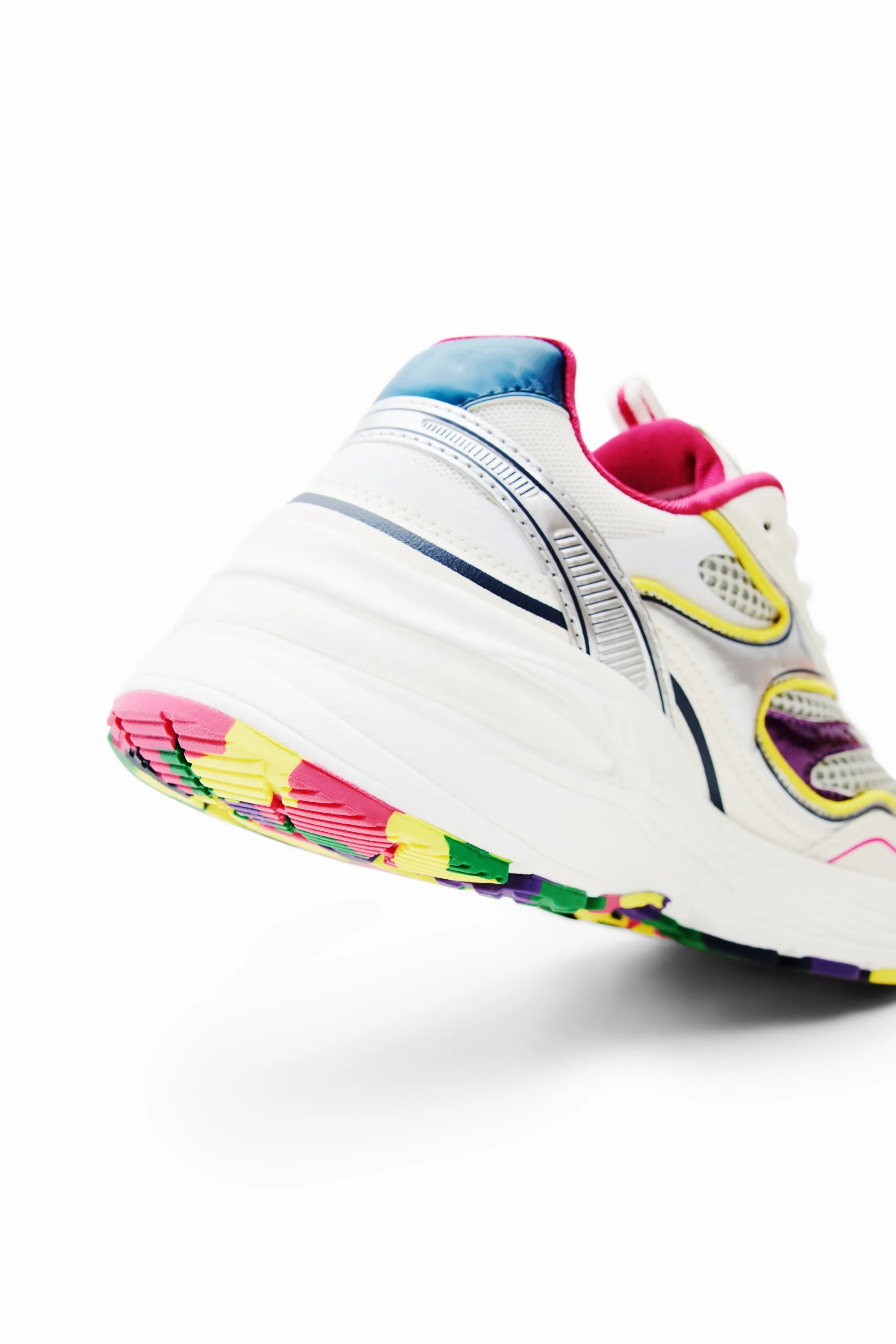 Desigual Moon Multicolour Running Sneakers with Multicoloured Sole 23WSKP07