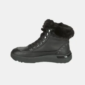 GEOX Women D Dalyla B ABX Black Leather Bootie