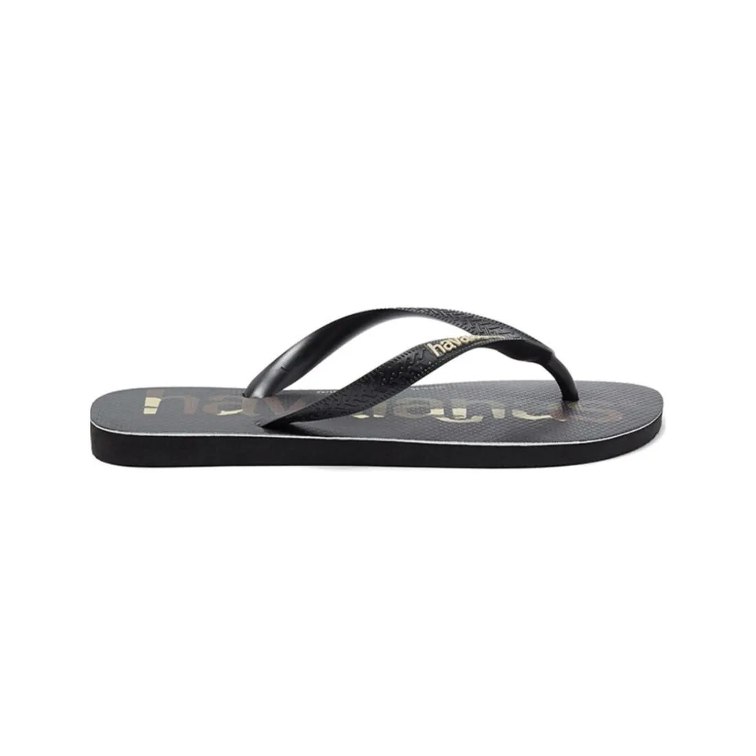 Havaianas Men's Flip Flops Top Logo Mania - Black/Brown/White