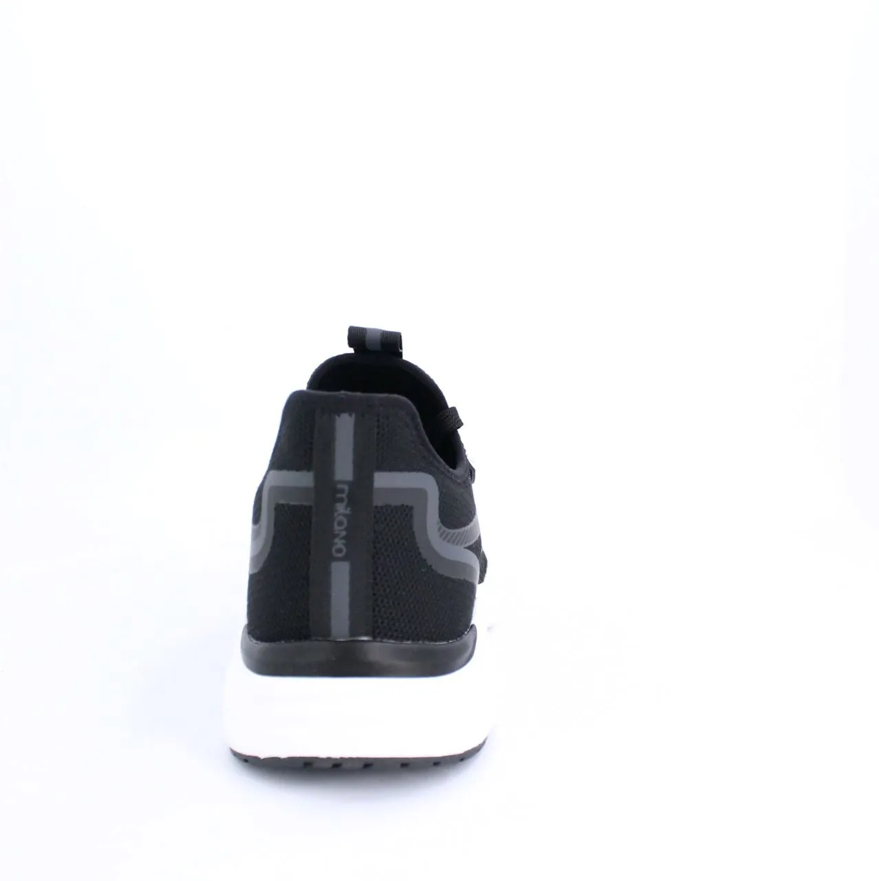 LECLERC MENS LACEUP TRAINERS-BLACK
