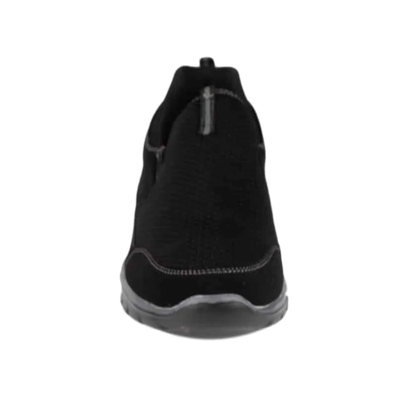 Mens Black Lightweight Memory Foam Trainer