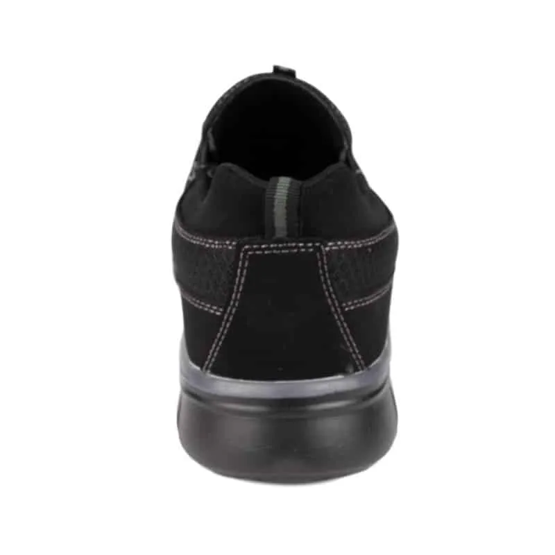 Mens Black Lightweight Memory Foam Trainer
