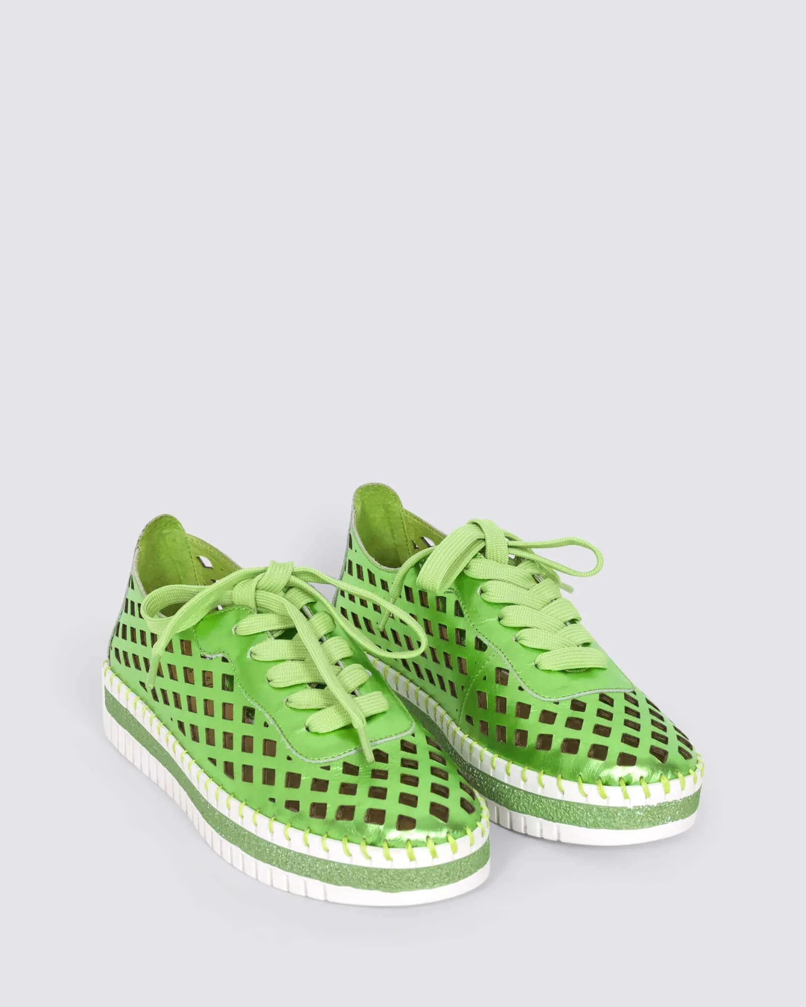 MONZA SNEAKERS LIME LEATHER