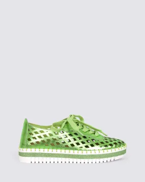 MONZA SNEAKERS LIME LEATHER