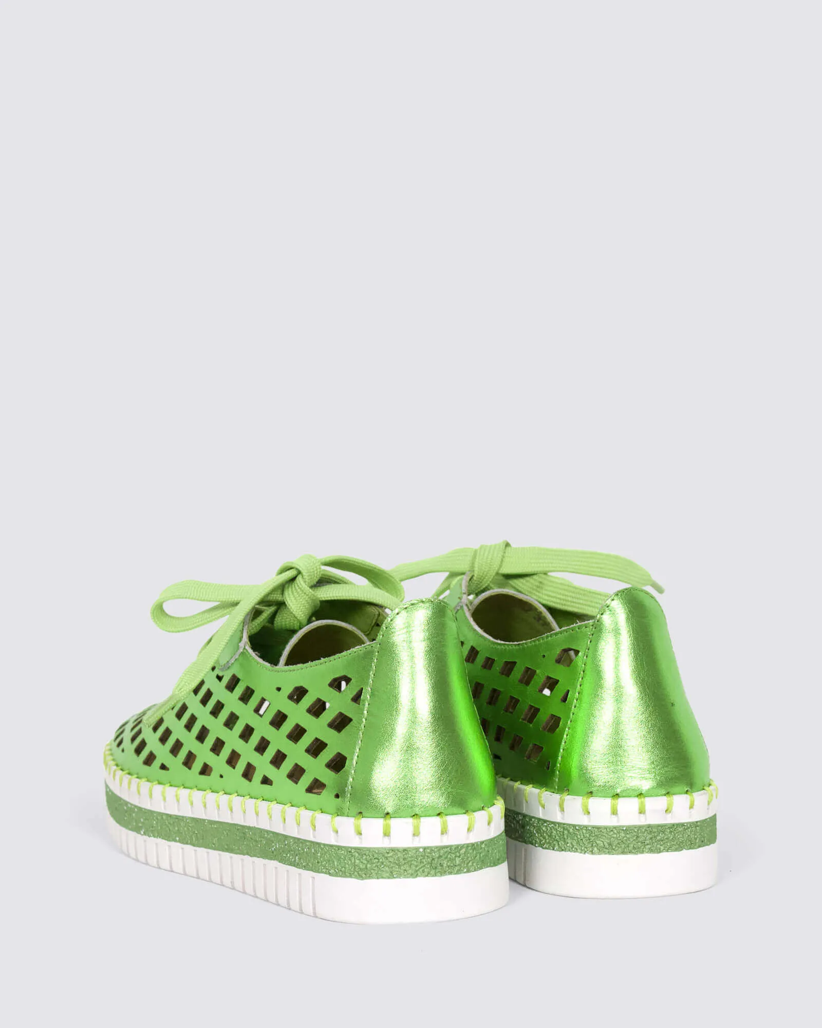 MONZA SNEAKERS LIME LEATHER