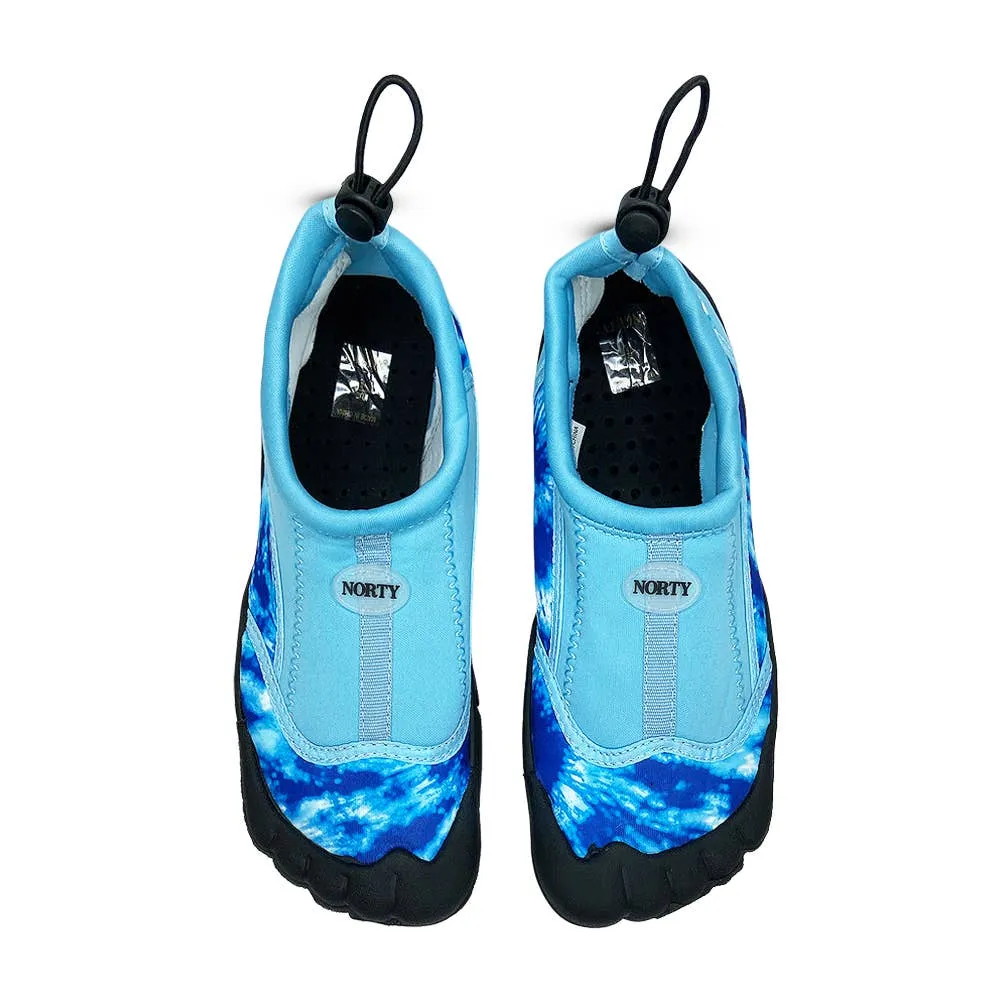 NORTY Big Kids 4-8 Blue Tie Dye Watershoe 38884BK