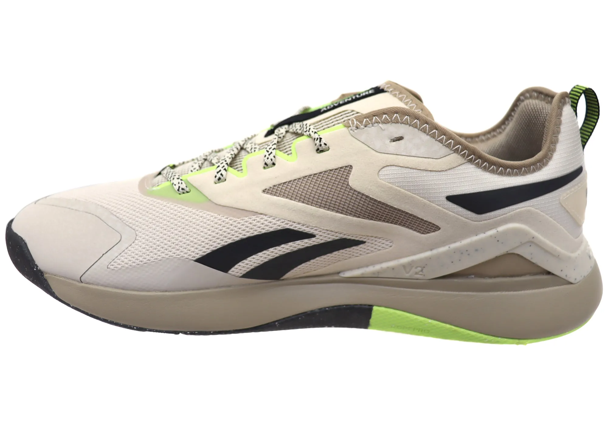 Reebok Mens Nanoflex Adventure TR 2 Comfortable Lace Up Sneakers