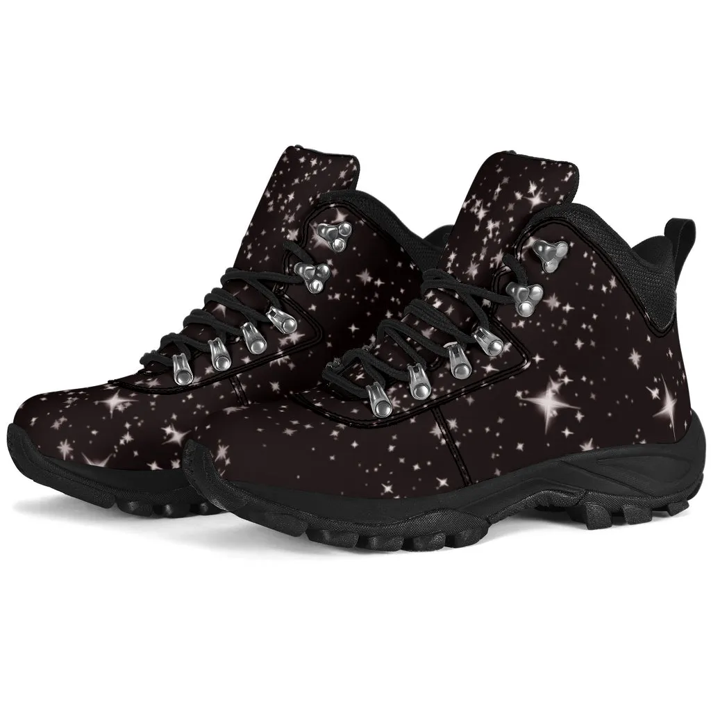 Snow Boots in Black and White Women's Alpine Boots