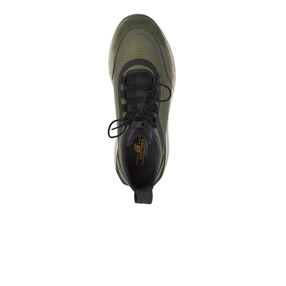 Stripped Mesh Sneakers