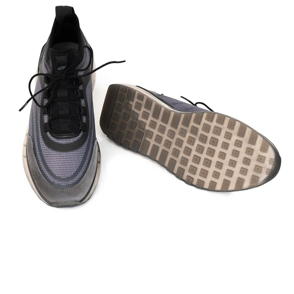 Stripped Mesh Sneakers