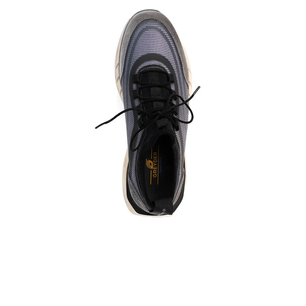 Stripped Mesh Sneakers