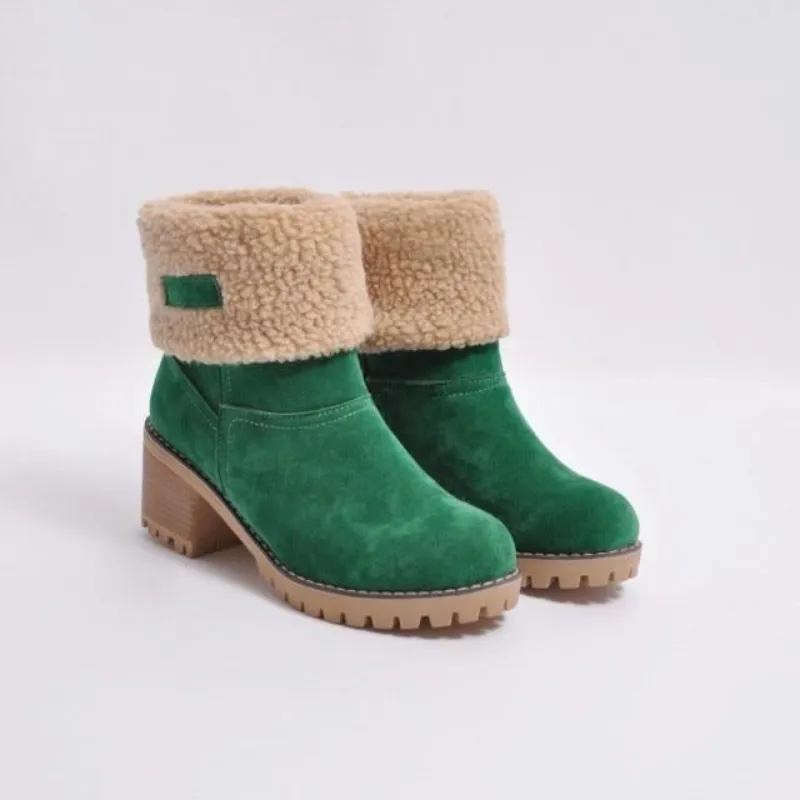 Warm lined women's boots for winter