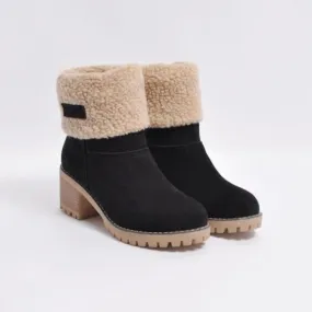 Warm lined women's boots for winter