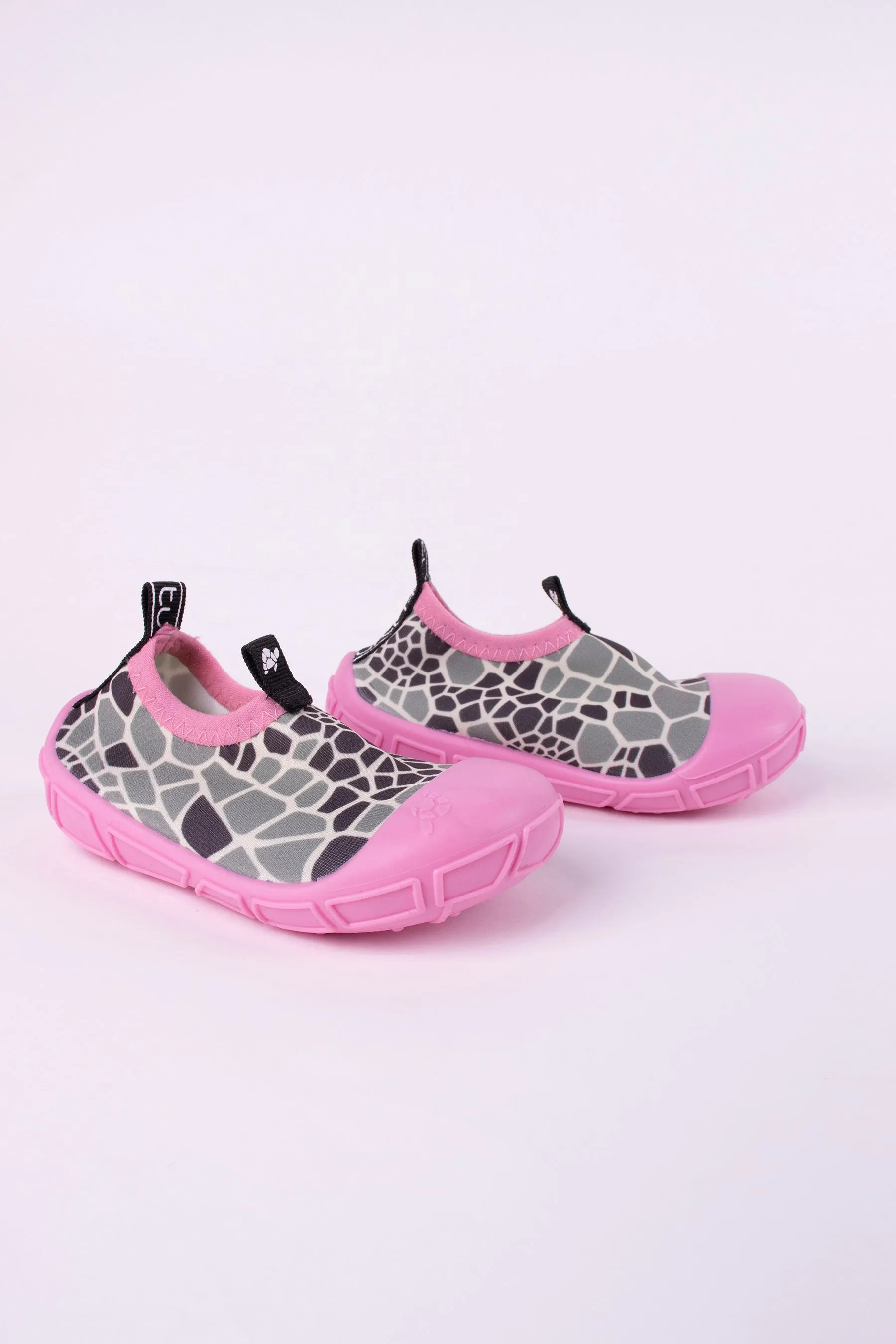 Water Shoes in Pink & Shell Print